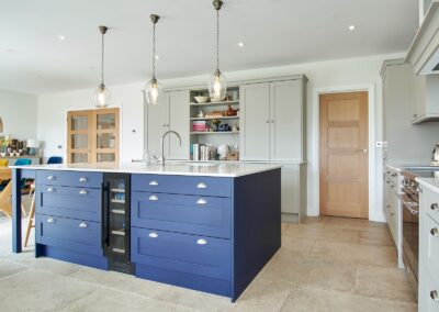 Modern fitted Shaker Kitchen designed and installed in Verwood, Dorset